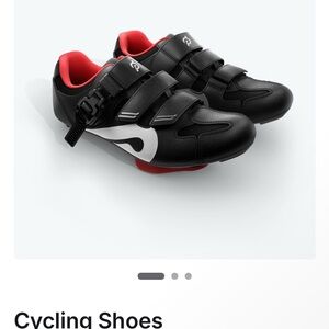 Peloton  Cycling Shoes - Black and Red